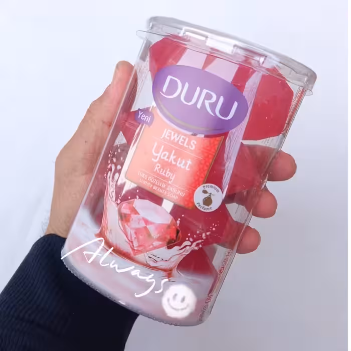 صابون دورو لیوانی مدل جواهر 4تایی با رایحه ی اقیانوس | amazonchi