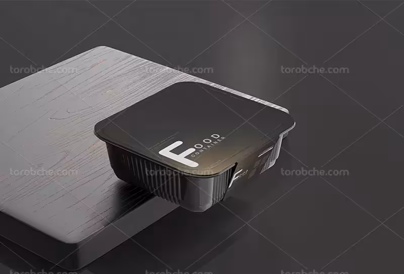 موکاپ بسته بندی غذا لایه باز | گرافیک با طعم تربچه