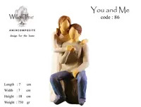 مجسمه ویلوتری مدل من وتو کد86 WillowTree You And Me Statue
