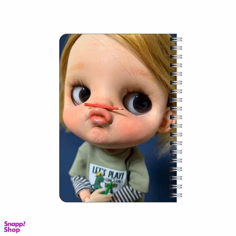 دفترچه یادداشت ۸۰ برگ بامبیلیپ مدل چوبی طرح عروسک کد 5377325