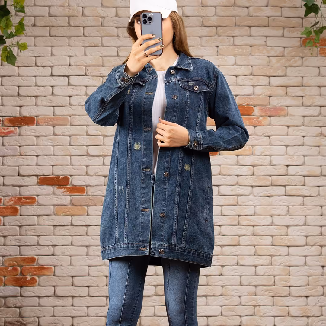 کت جین طرح زاپ سایز s-m-l-XL کد 1060