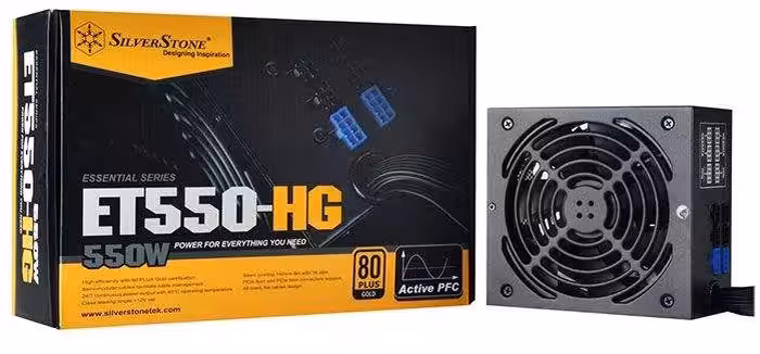 منبع تغذیه کامپیوتر سیلوراستون مدل Essential SST-ET550-HG