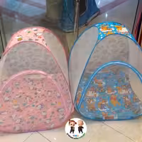 پشه بند نوزادی خیمه ای در دو طرح متفاوت دخترانه و پسرانه