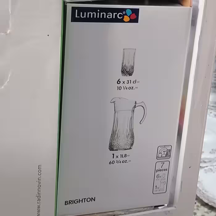 پارچ و لیوان برایتون لومینارک 