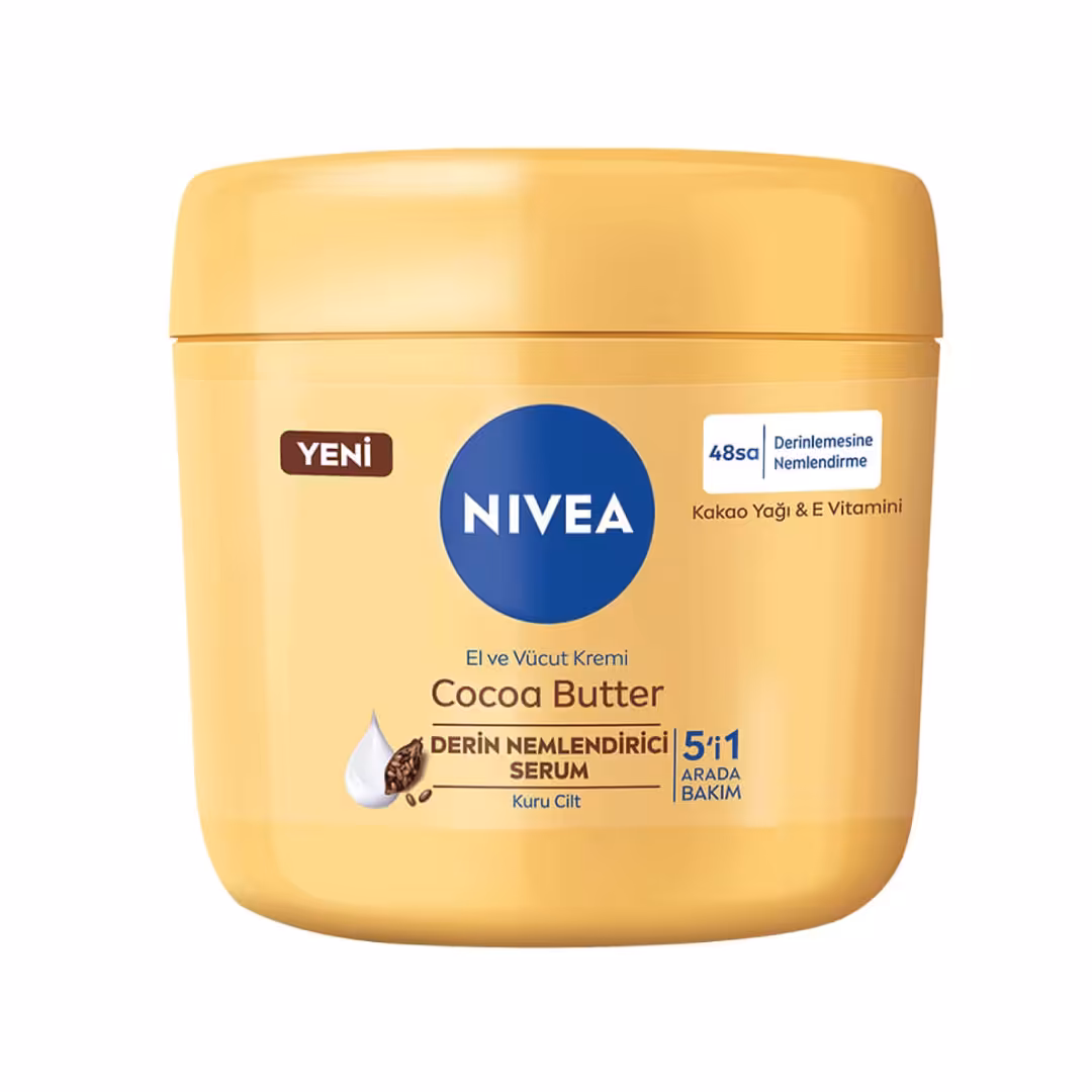 کرم مرطوب کننده دست و بدن نیوآ مخصوص پوست خشک حاوی کره کاکائو