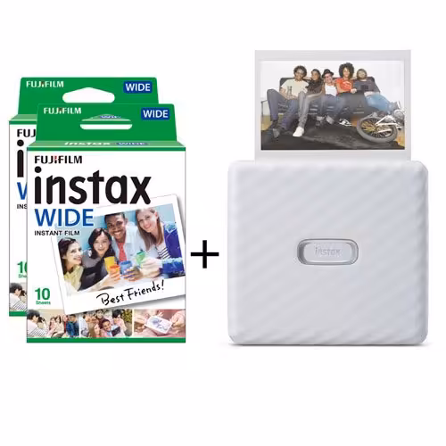 چاپگر عکس فوجی فیلم لینک واید   فیلم 20 تایی FUJIFILM INSTAX Link Wide White