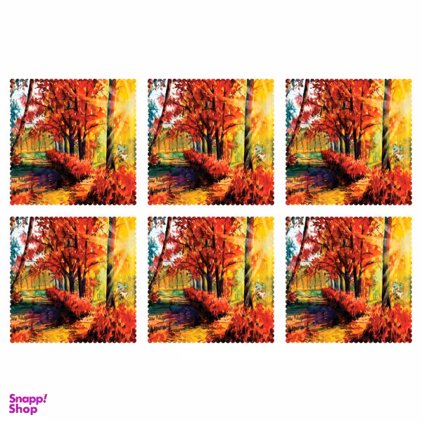 زیر لیوانی مدل C1-42116 بسته 6 عددی