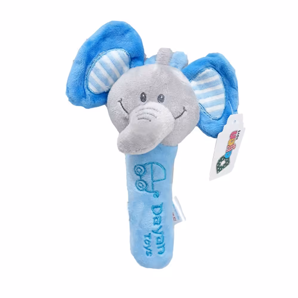 جغجغه سوسیسی آبی طرح فیل