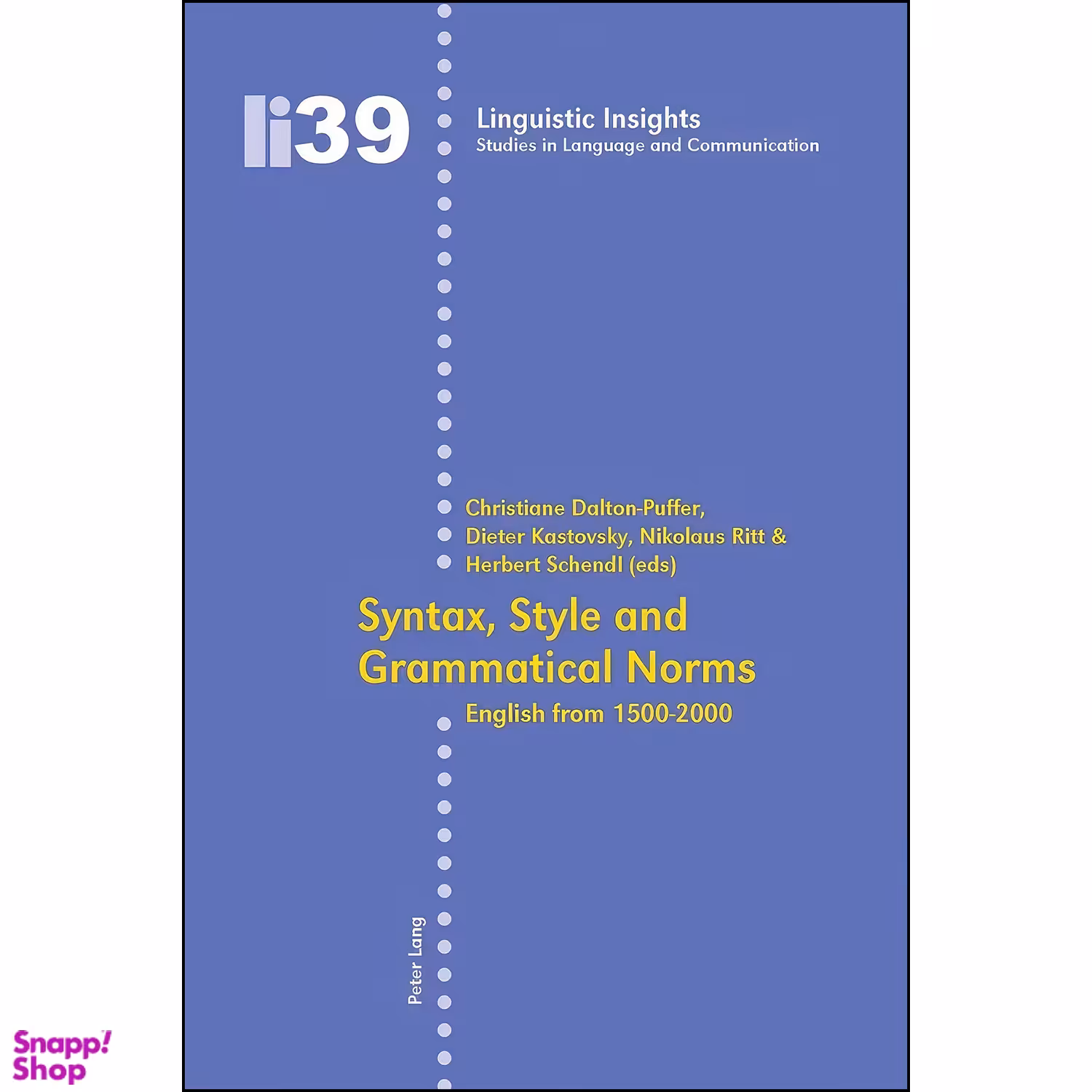 کتاب Syntax, Style and Grammatical Norms اثر جمعي از نويسندگان انتشارات بله