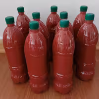 رب گوجه فرنگی صد در صد خانگی بسیار خوشمزه و خوشرنگ با طعم محشر کاملا طبیعی و بهداشتی تازه  