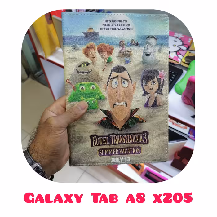 کیف کلاسوری طرحدار هتل ترانسیلوانیا مناسب تبلت سامسونگGalaxy tab a8 x205