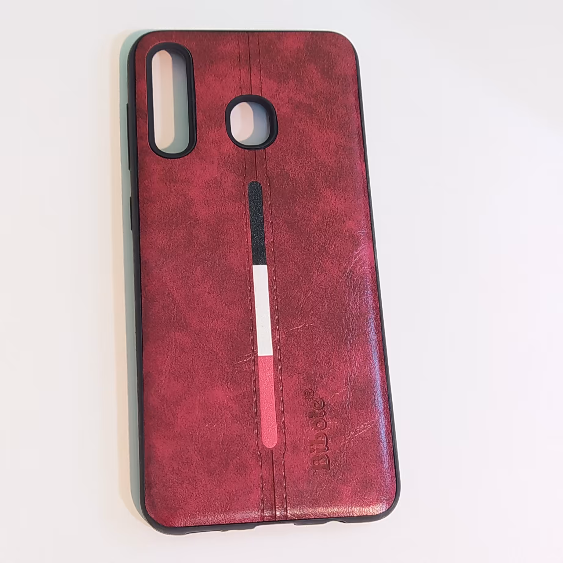 گارد.کاور سامسونگ A20-A30 مدل چرمی رنگ قرمز
