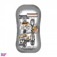 تیغ فلکس بیک (Bic) مدل 5 لبه بسته 2 عددی
