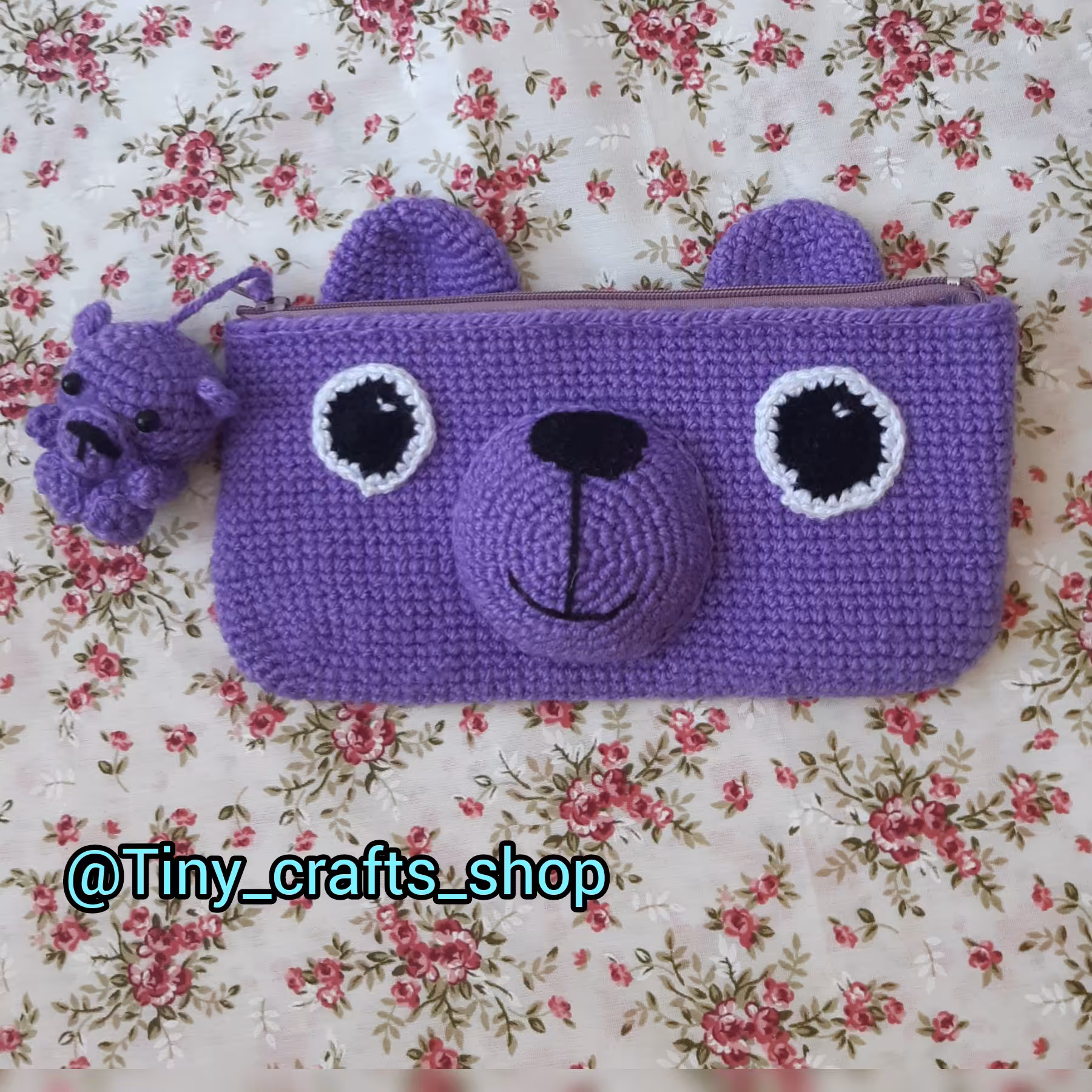 جامدادی بافتنی عروسکی به عرض 20 سانتی متر 