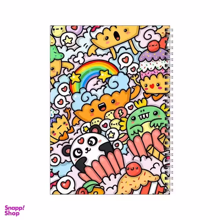 دفتر مشق 100 برگ بامبیلیپ طرح کاپ کیک های خوشحال کد 3638714