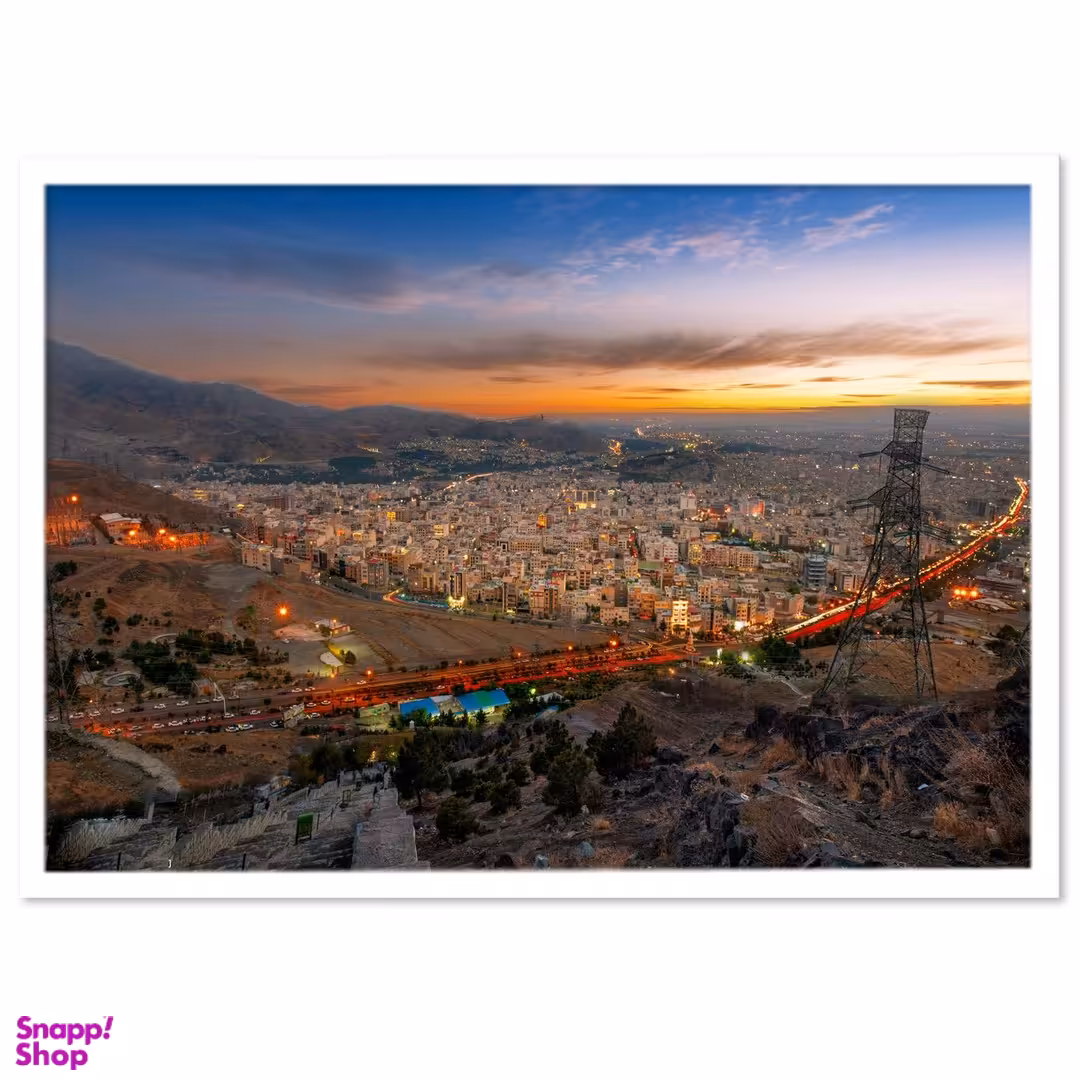 تابلو بکلیت طرح منظره شهری تهران بزرگ مدل W-14465