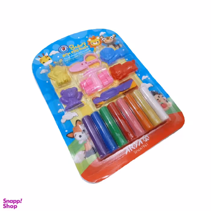 خمیر بازی آریا (Arya) مدل 8 رنگ با ابزار