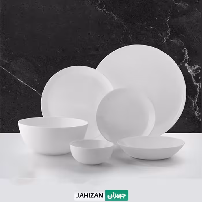 سرویس غذاخوری 26پارچه گلدن اپال سفید
