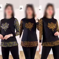 تیشرت تک نیوشا مدل برگ ارسال رایگان جنس کرپ کش اعلا 