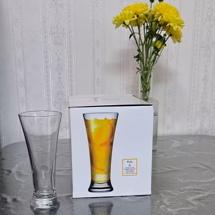 لیوان بلند شیپوری مدل Pubبرند پاشاباغچه بسته 6 عددی