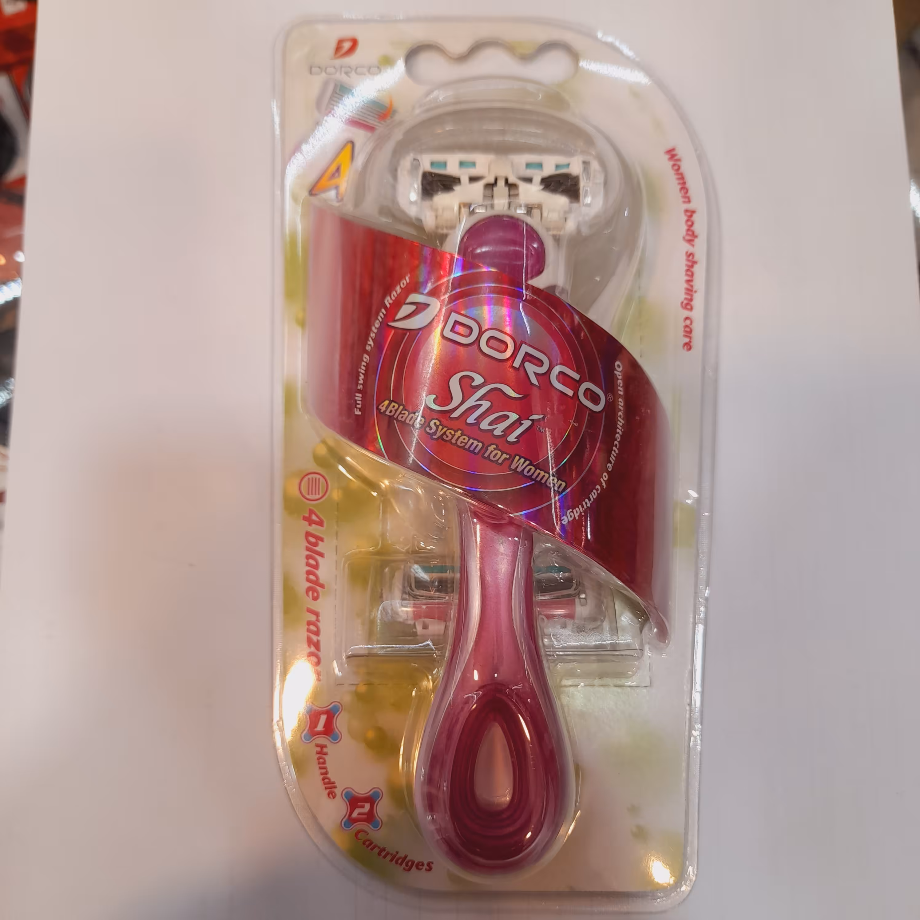 ژیلت دورکو تیغ 4 لب یدک خور زنانه مدل shai 4