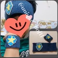 هد بند بافتنی و مچ بند بافتنی