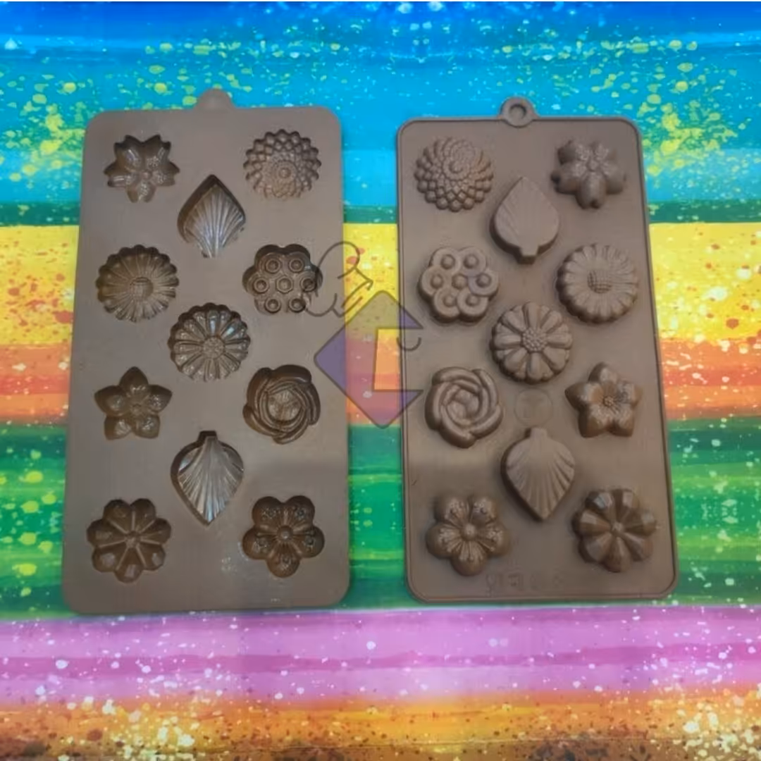 قالب سیلیکونی شکلات طرح چند گل
