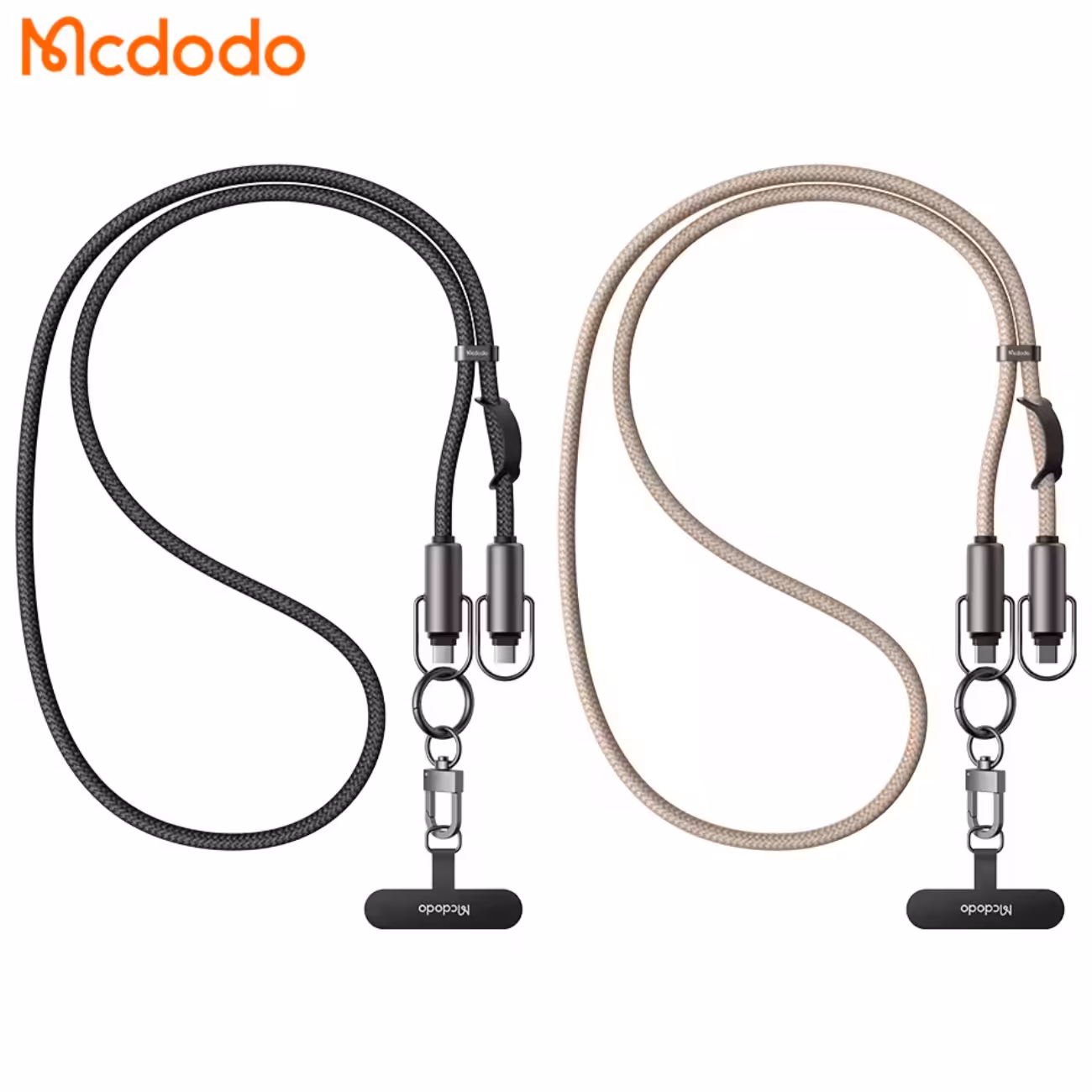 کابل شارژ سریع تایپ‌ سی به تایپ سی کراس‌بادی 60 وات 1.2 متری مک دودو CA-683