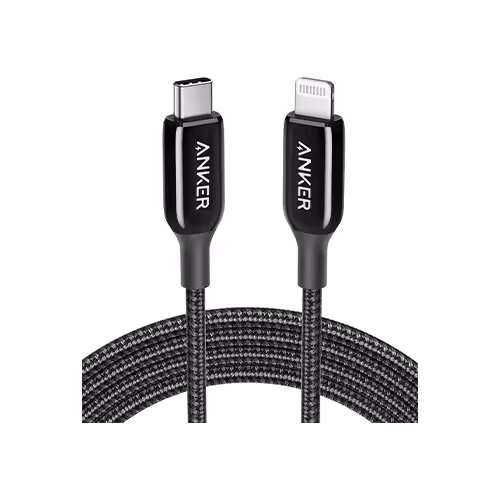 کابل تبدیل USB-C به لایتنینگ انکر مدل PowerLine III 762 A8843 طول 1.8 متر