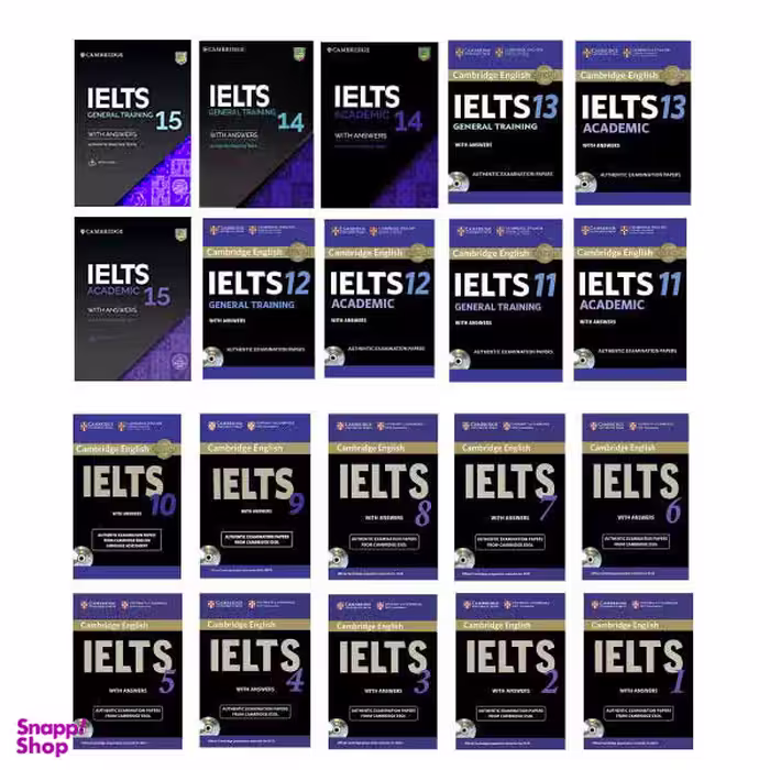 کتاب Cambridge English IELTS اثر جمعی از نویسندگان نشر زبان مهر 20 جلدی