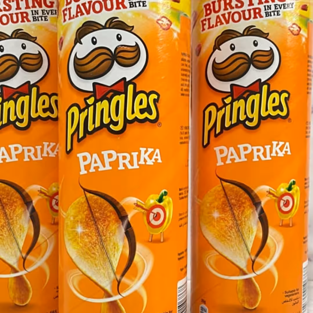 چیپس پرینگلز با طعم پاپریکا