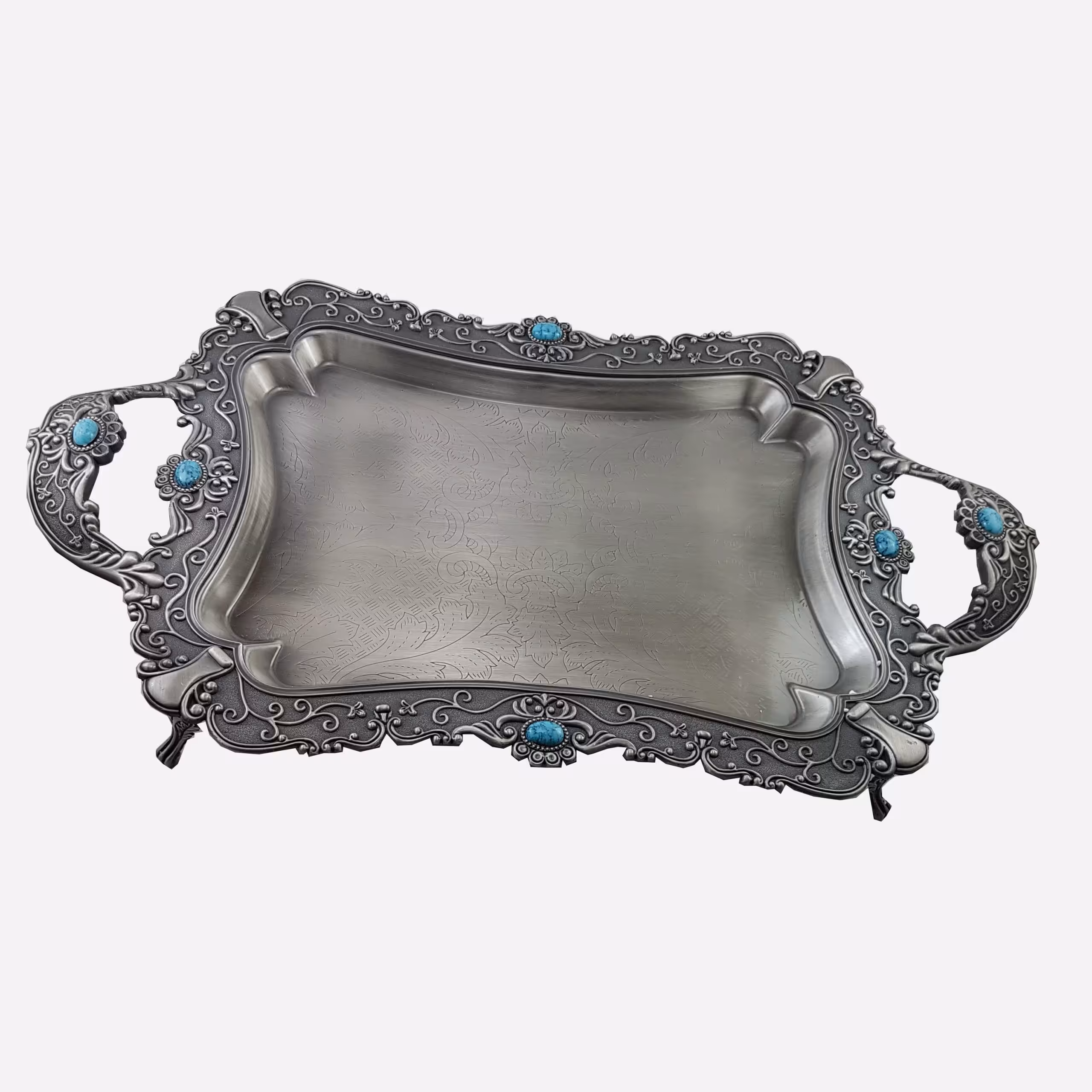 سینی نقش دار پیوتر متوسط یونیک کد 1495 (خارجی ضد زنگ)