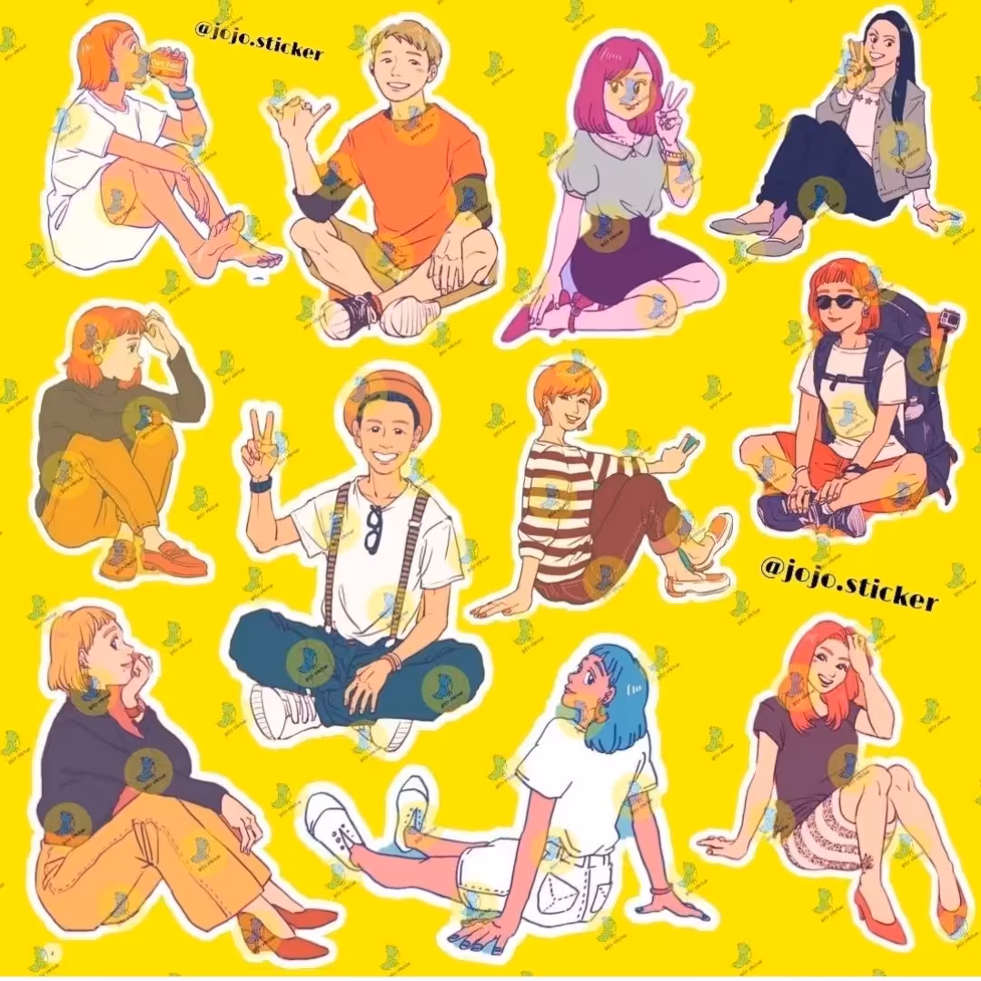 پک استیکر ژورنالی