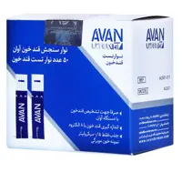 نوارتست قندخون آوان  بسته 50عددی