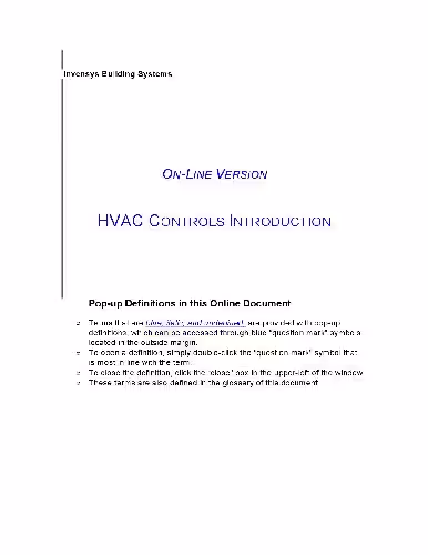  دانلود کتاب HVAC Controls Introduction, 2001 - دانلود کتاب های دانشگاهی