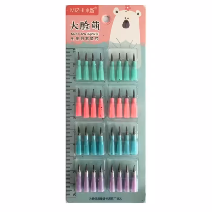 نوک مداد فشنگی بسته 32 عددی