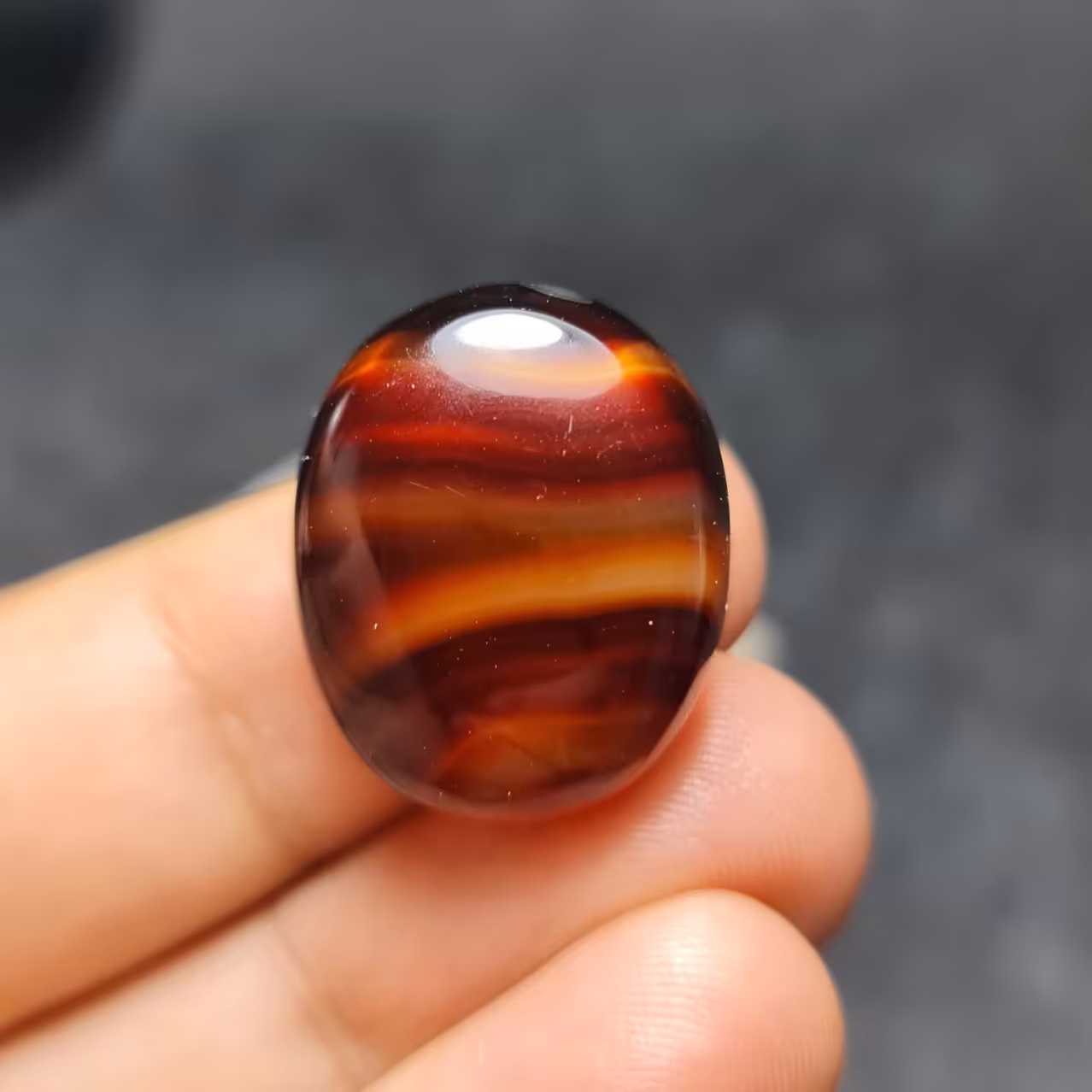  نگین زیبای سنگ عقیق سلیمانی خاص معدنی خراسانی 
کد 28600