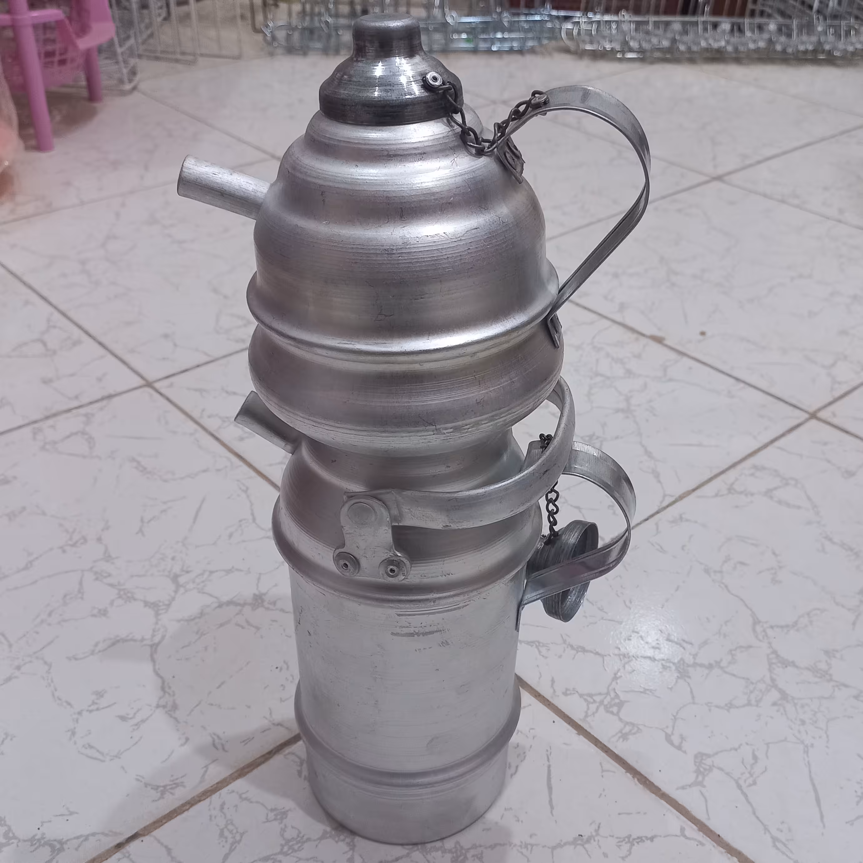 چای جوش اَرمَنی 2 قلو (کتری و قوری آتیشی)