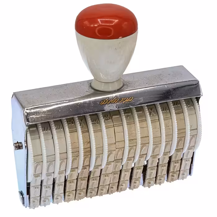 دستگاه مهر 9 میل 14 رقم طرح شاینی