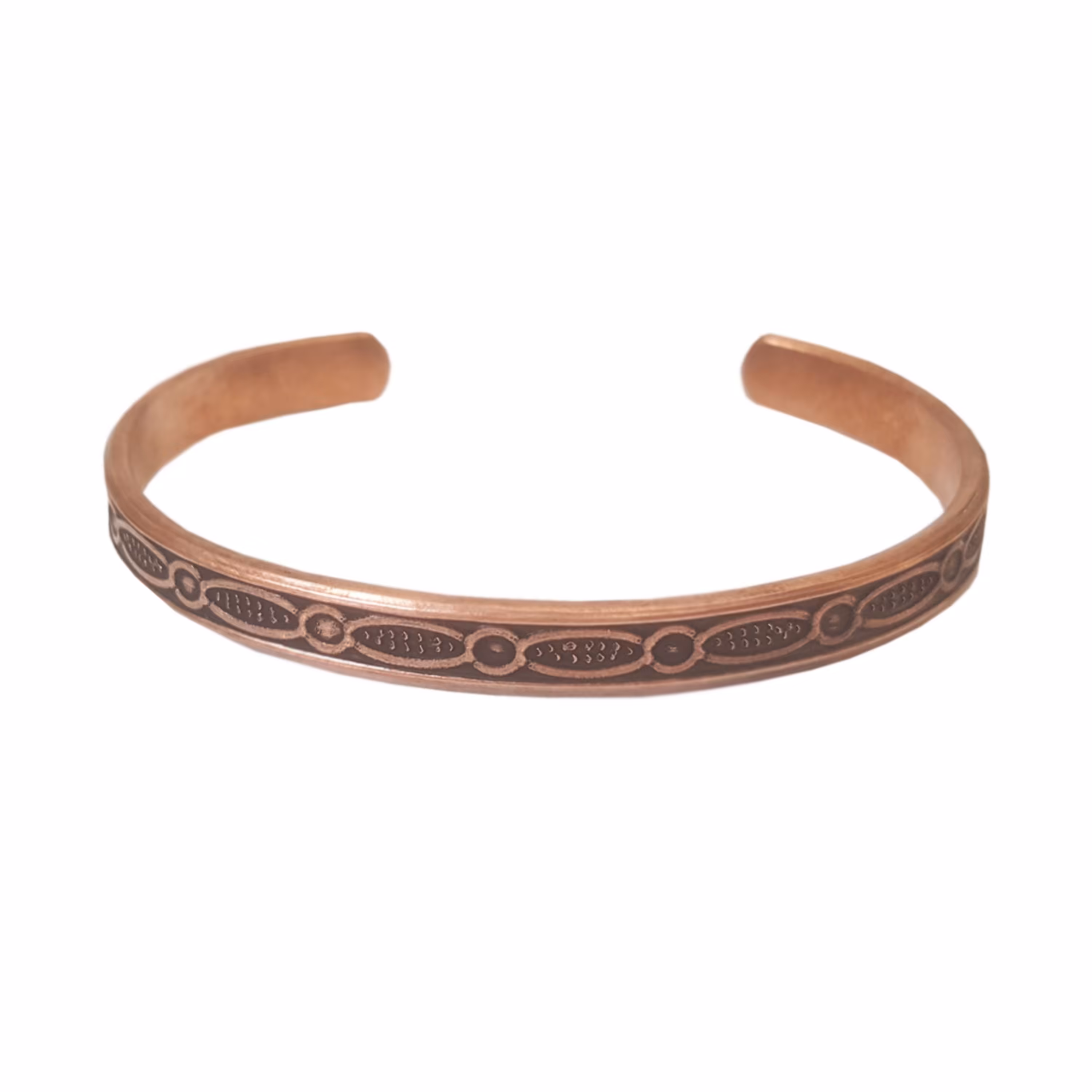 دستبند مسی حلقه بیضی کد JW153