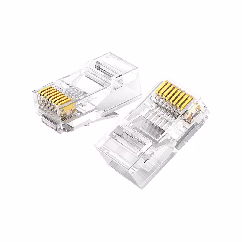 کانکتور Rj45-UTP-Cat6 یوگرین مدل 60558-NW120 بسته 100 عددی