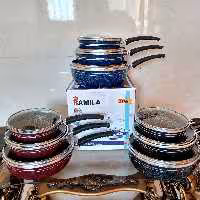 سه تابه لبه چدن زنبوری تک دسته تولید شده در شرکت ظروف نجسب رامیلا تولیدی سه تابه زنبورط در ایران  سه تابه بسیار عالی