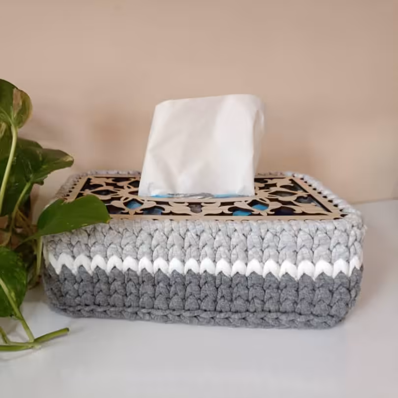 جا دستمال کاغذی تریکو