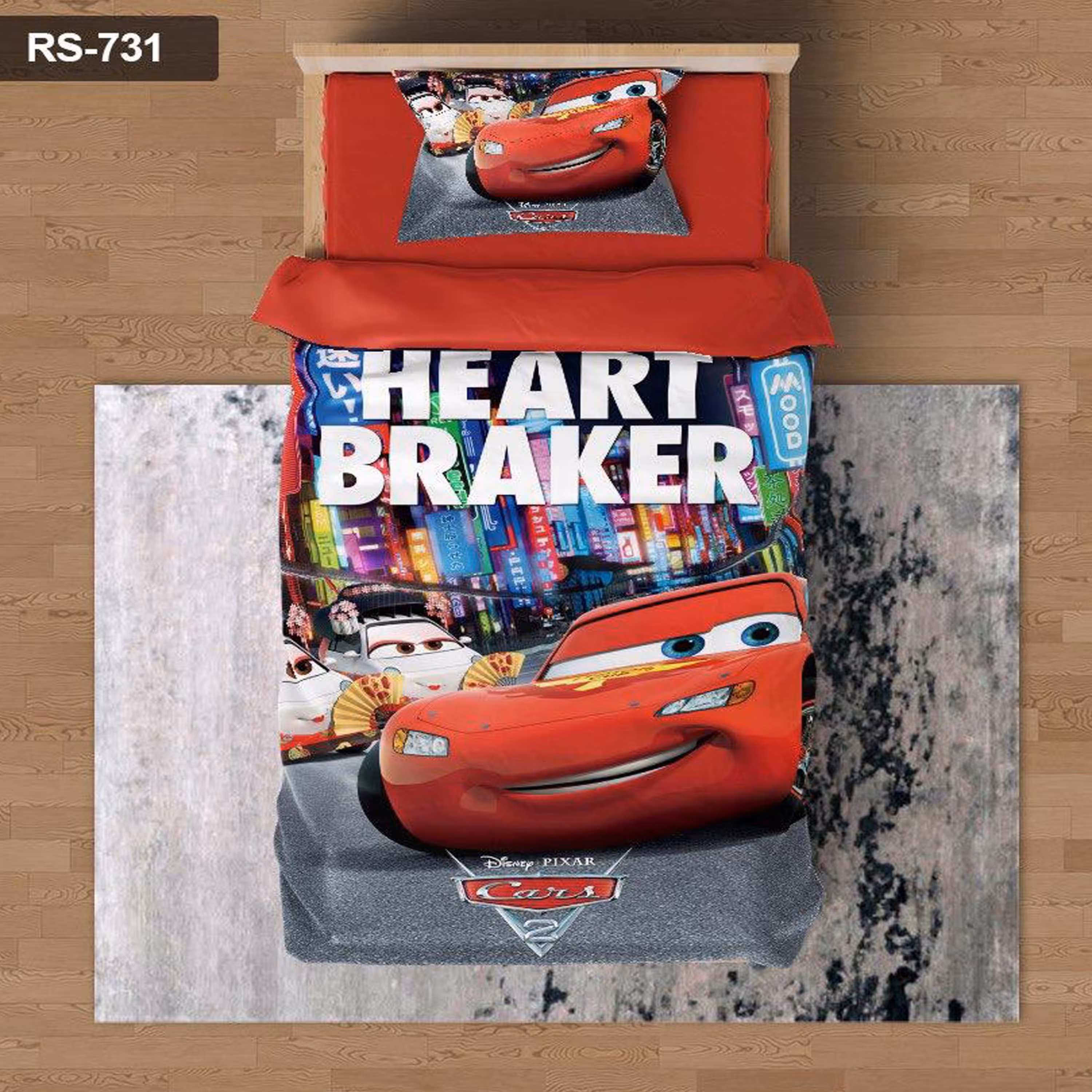 سرویس روتختی 1 نفره تنسل چاپی برندترک لند (Turk Land)  کد rs 731