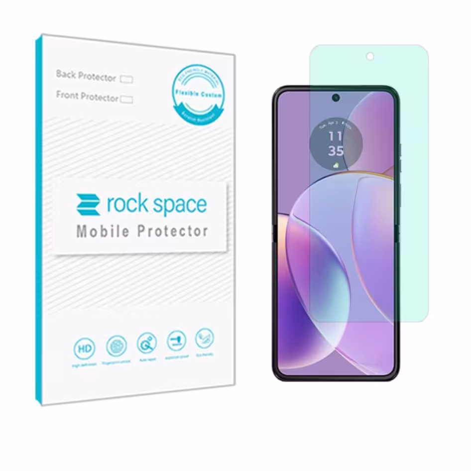 گلس موتورولا Razr 40  مدل نانو هیدروژل گرین لایت برند راک اسپیس   