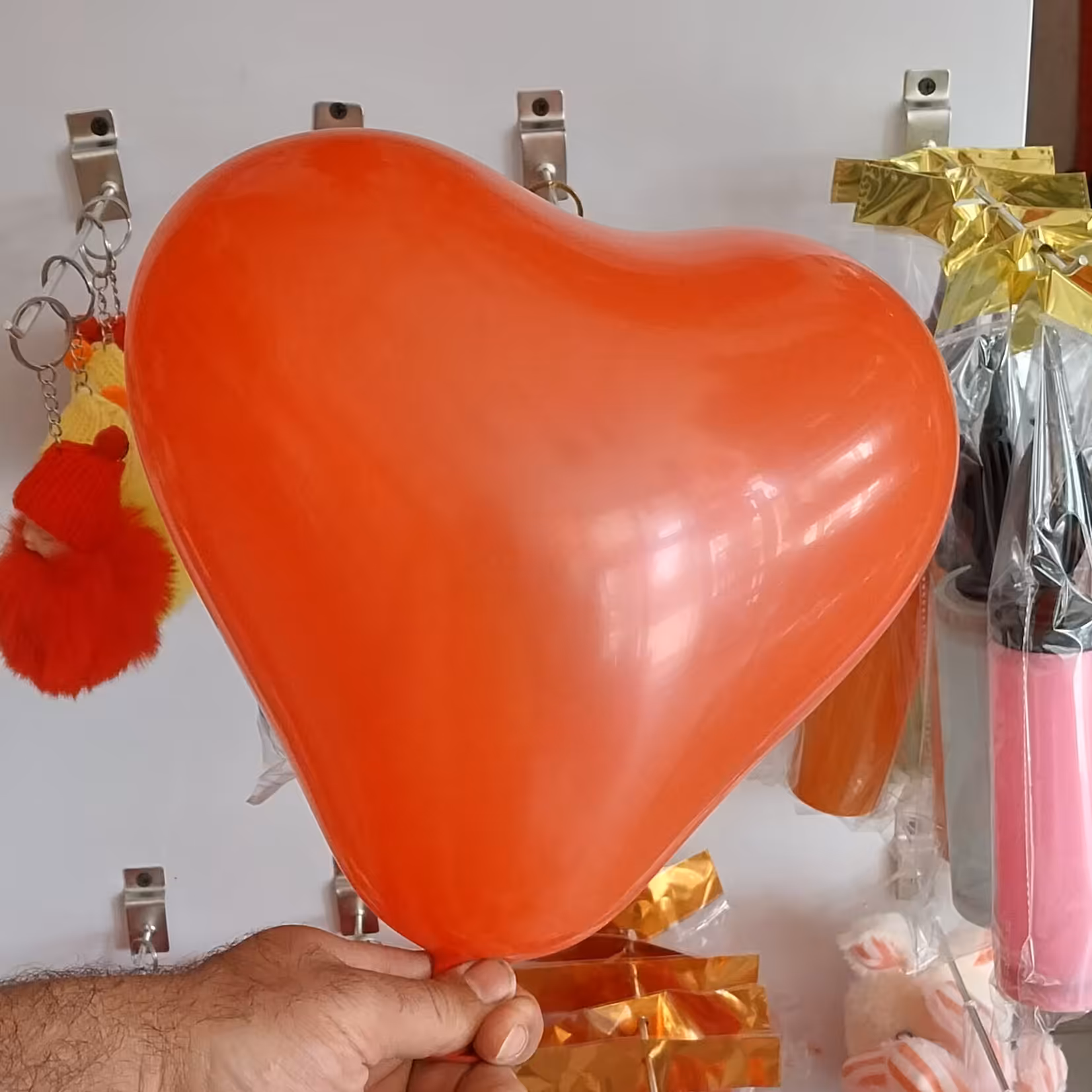 بادکنک قلبی 12 اینچ قرمز