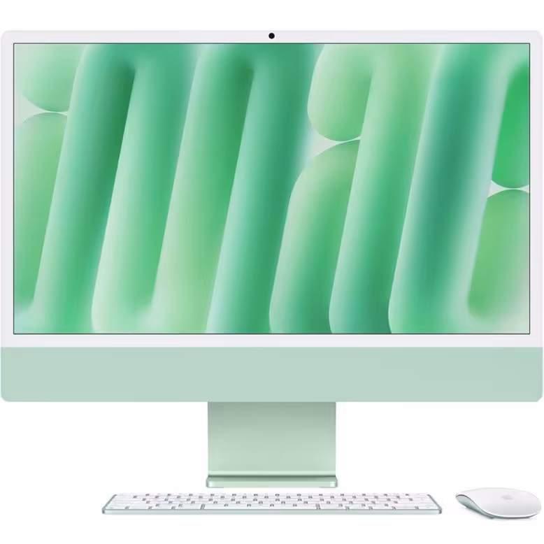 آی مک 24 اینچی اپل مدل iMac MWUY3 2024 Green M4-16GB RAM-256GB SSD