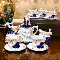 چای خوری پرنسس وارداتی مارک ناپولی  دستساز مخصوص جهزیه عروس(پسکرایه)