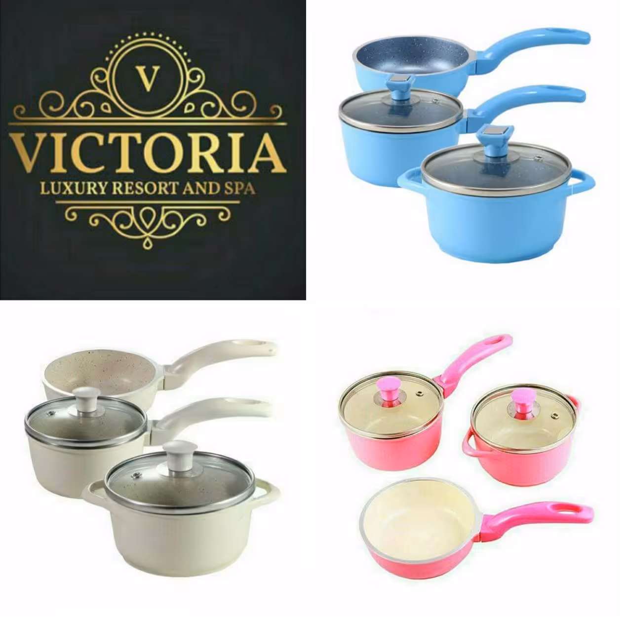 سرویس قابلمه 5 پارچه مدل ویکتوریا برند عروس Aroos