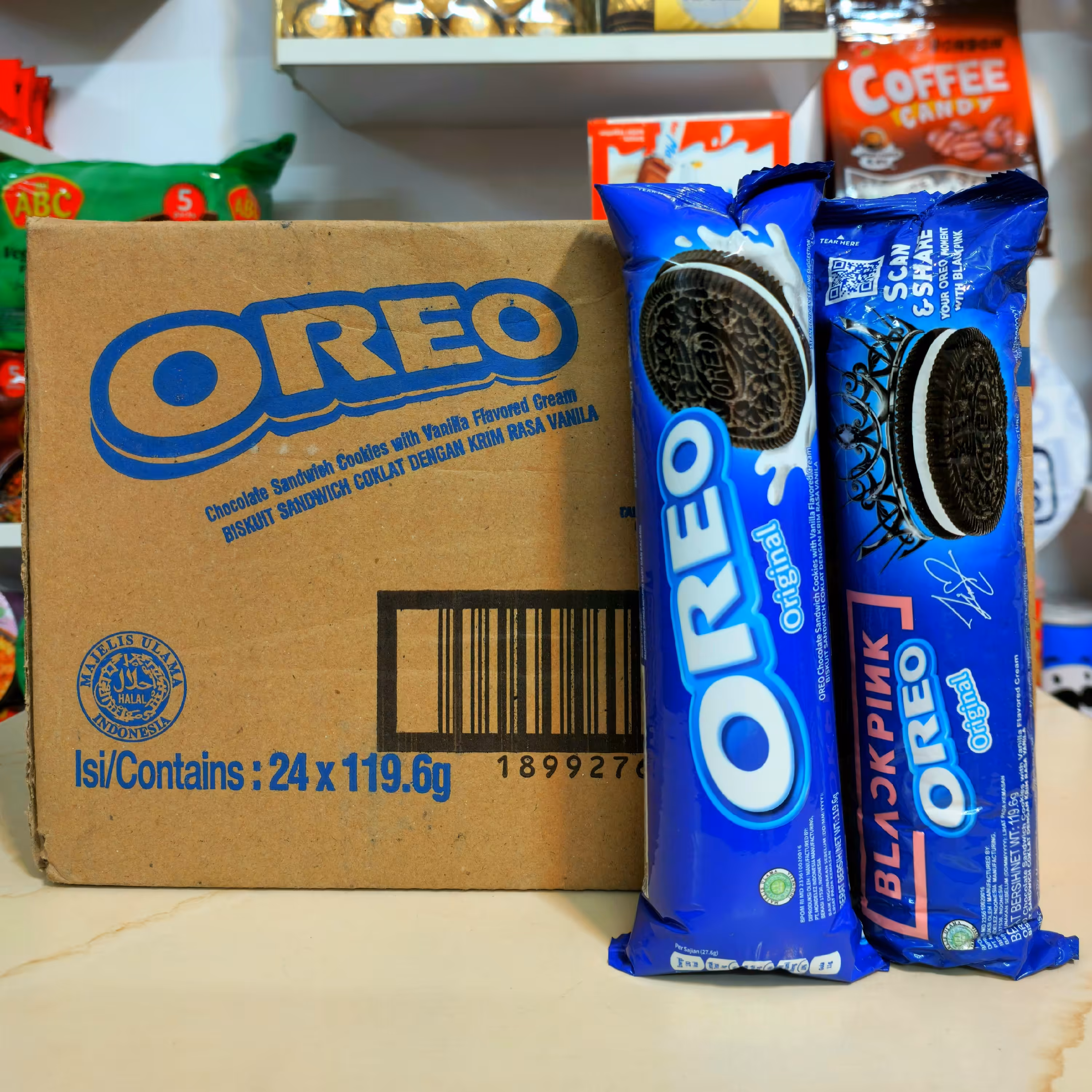 بیسکویت اورئو وانیلی سوئیسی133 گرم پک 1 عددی